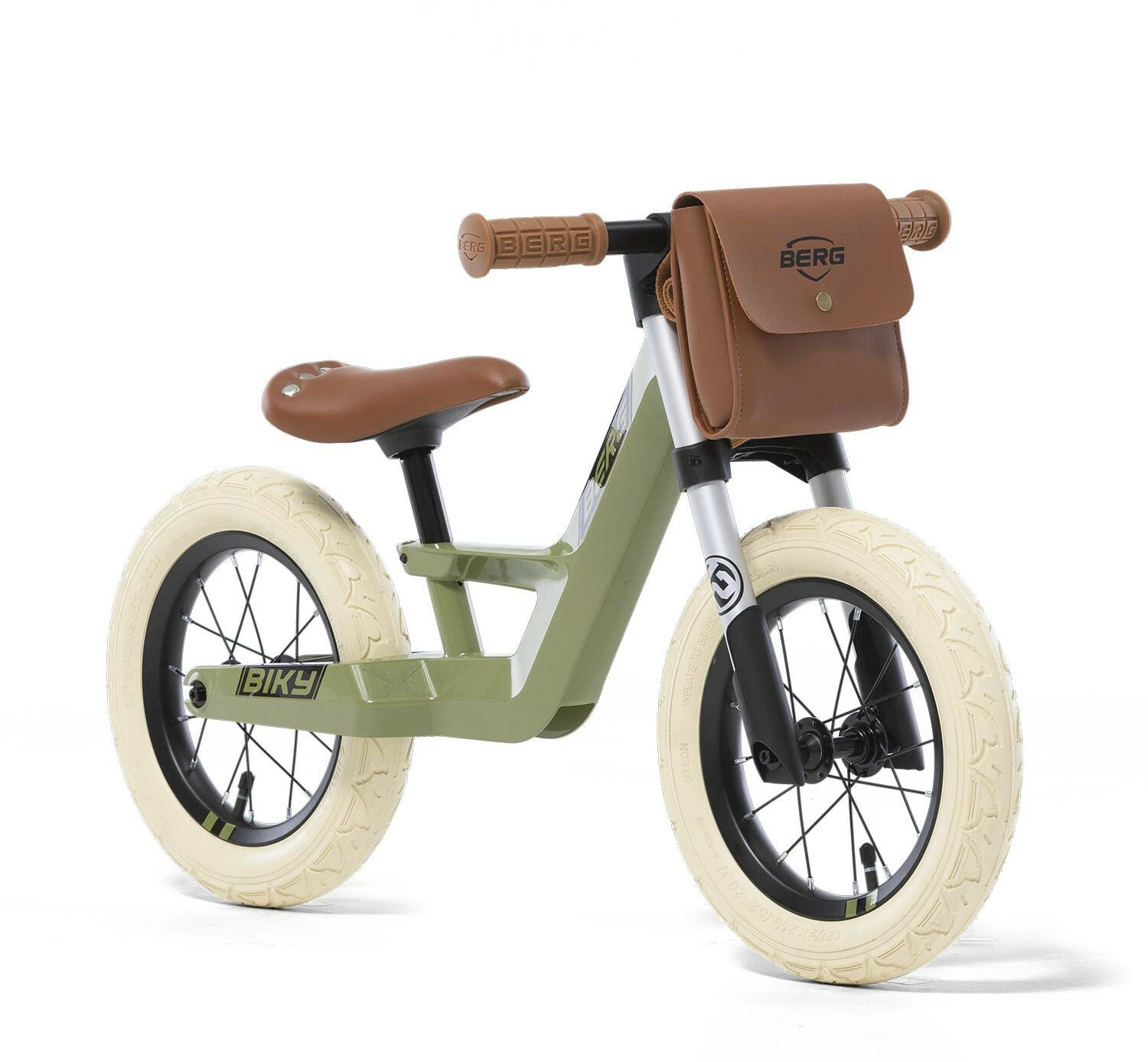 BERG TOYS Biky Retro Balancecykel Børn, Oliven 3 BERG TOYS Biky Retro Balancecykel Børn, Oliven