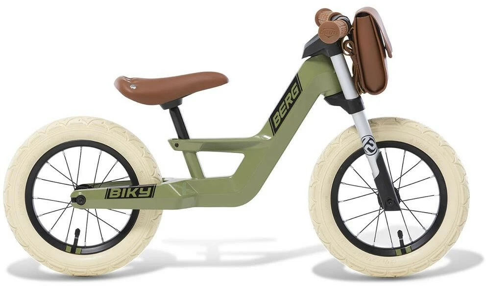 BERG TOYS Biky Retro Balancecykel Børn, Oliven 4 BERG TOYS Biky Retro Balancecykel Børn, Oliven - Billede 2