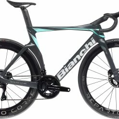 Bianchi Oltre RC Durace Di2, Sort/turkis