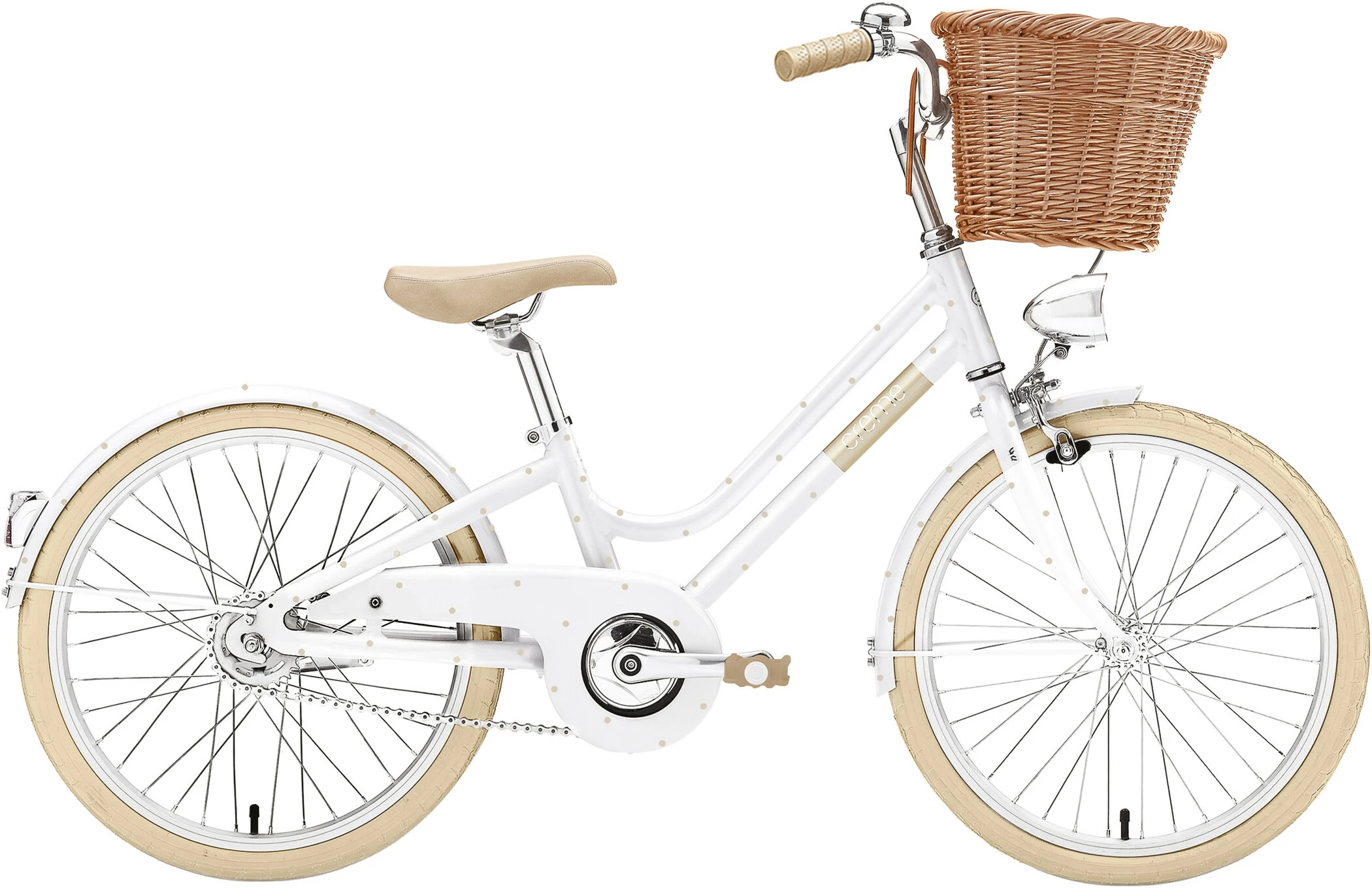 Creme Mini Molly 20" 3-trins Børn, Hvid/guld 3 Creme Mini Molly 20" 3-trins Børn, Hvid/guld