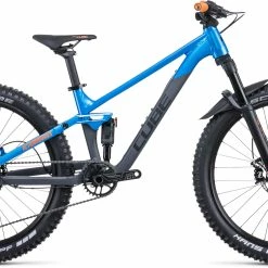 Cube Stereo 240 ONE Børn, Blå/grå