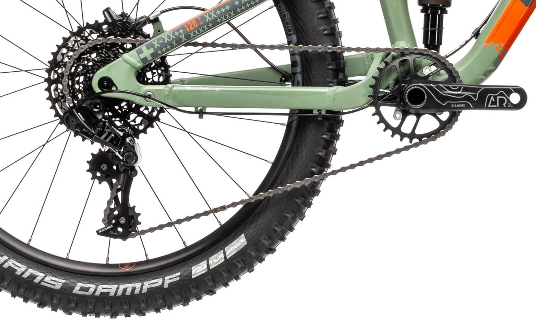 Cube Stereo 240 Pro Børn, Oliven/orange 8 Cube Stereo 240 Pro Børn, Oliven/orange - Billede 6