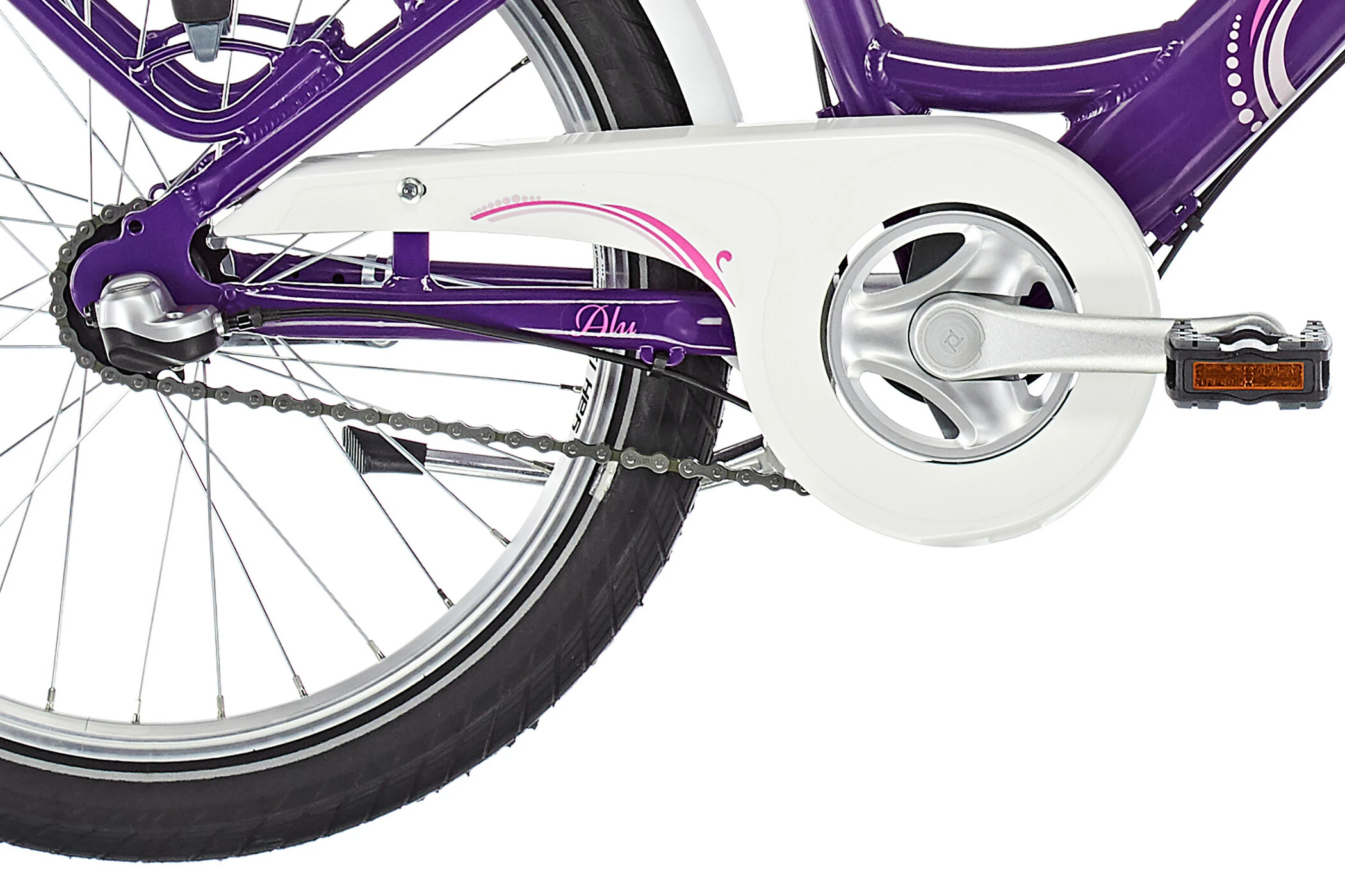 Puky Skyride 20-3 Alu Light Børnecykel 20" Børn, Violet/hvid 6 Puky Skyride 20-3 Alu Light Børnecykel 20" Børn, Violet/hvid - Billede 4