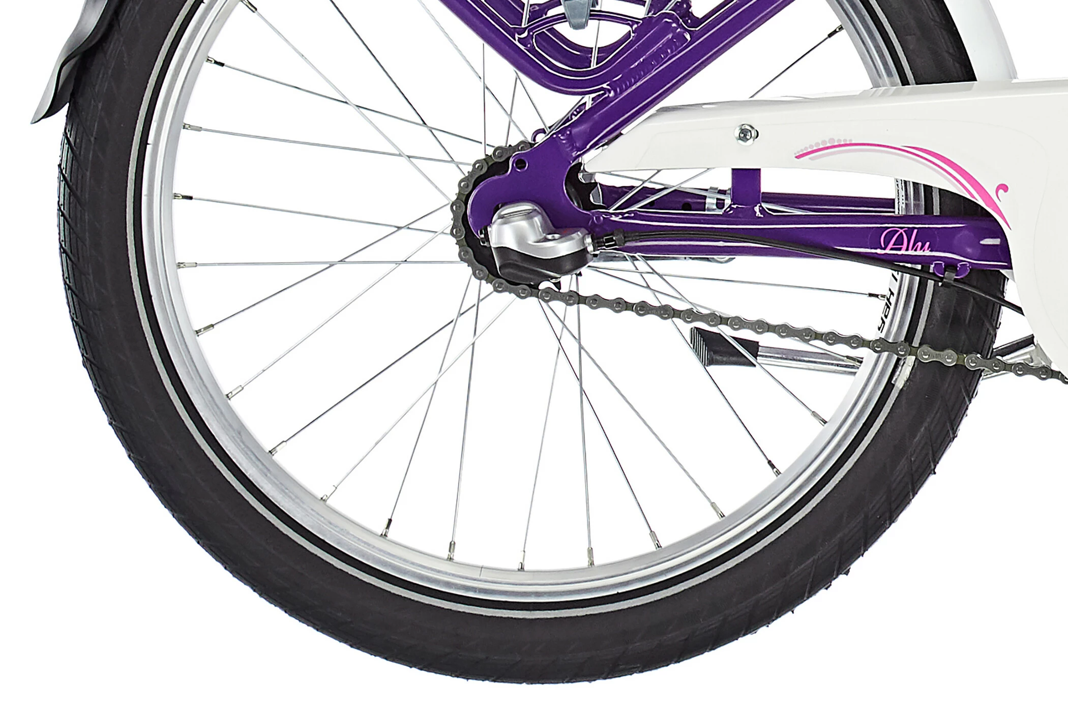 Puky Skyride 20-3 Alu Light Børnecykel 20" Børn, Violet/hvid 7 Puky Skyride 20-3 Alu Light Børnecykel 20" Børn, Violet/hvid - Billede 5