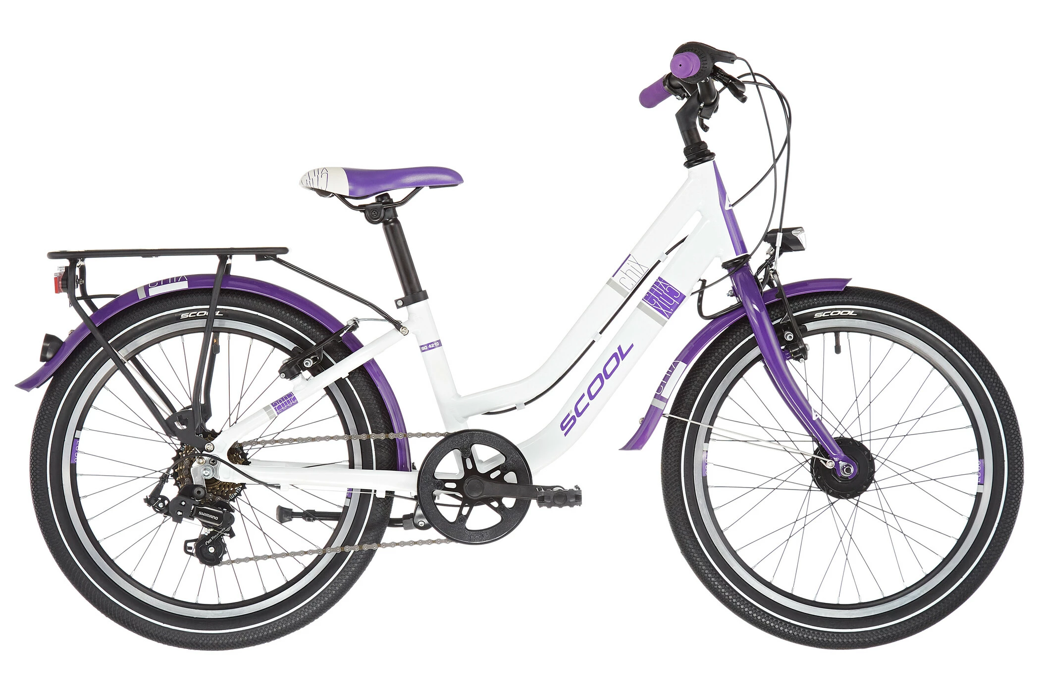 S'COOL S'cool ChiX Twin Alloy 20 7-S Børn, Hvid/violet 4 S'COOL S'cool ChiX Twin Alloy 20 7-S Børn, Hvid/violet - Billede 2