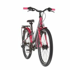 S'COOL S'cool ChiX Twin Alloy 24 21-S Børn, Grå/pink -Vitus Salg scool chix twin alloy 24 21 s kinder blackberry 8