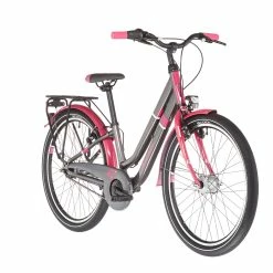 S'COOL S'cool ChiX Twin Alloy 24 7-S Børn, Grå/pink